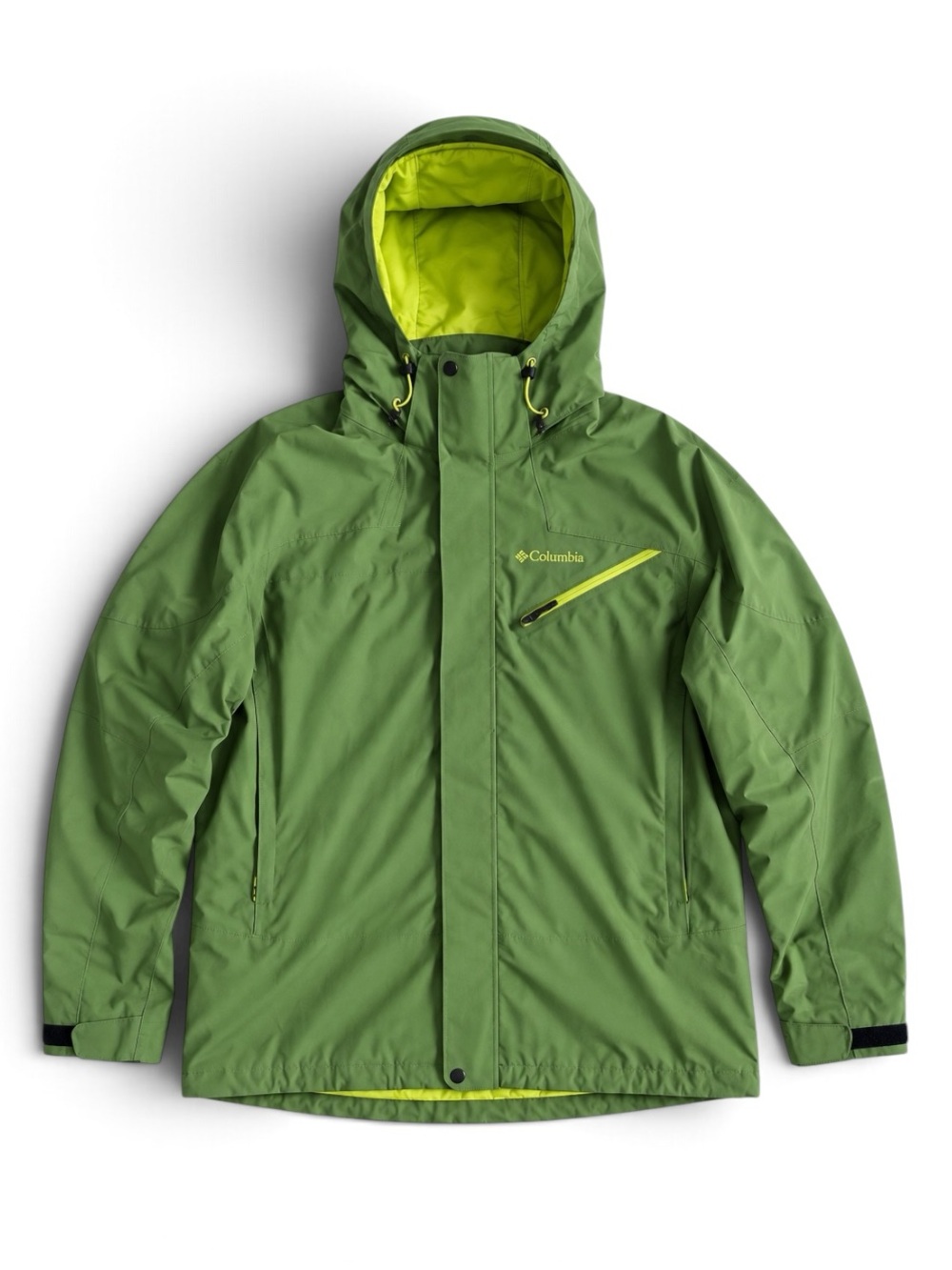 Columbia Titanium Omni-Tech Waterproof Ski Jacket Winter Coat Green XXL